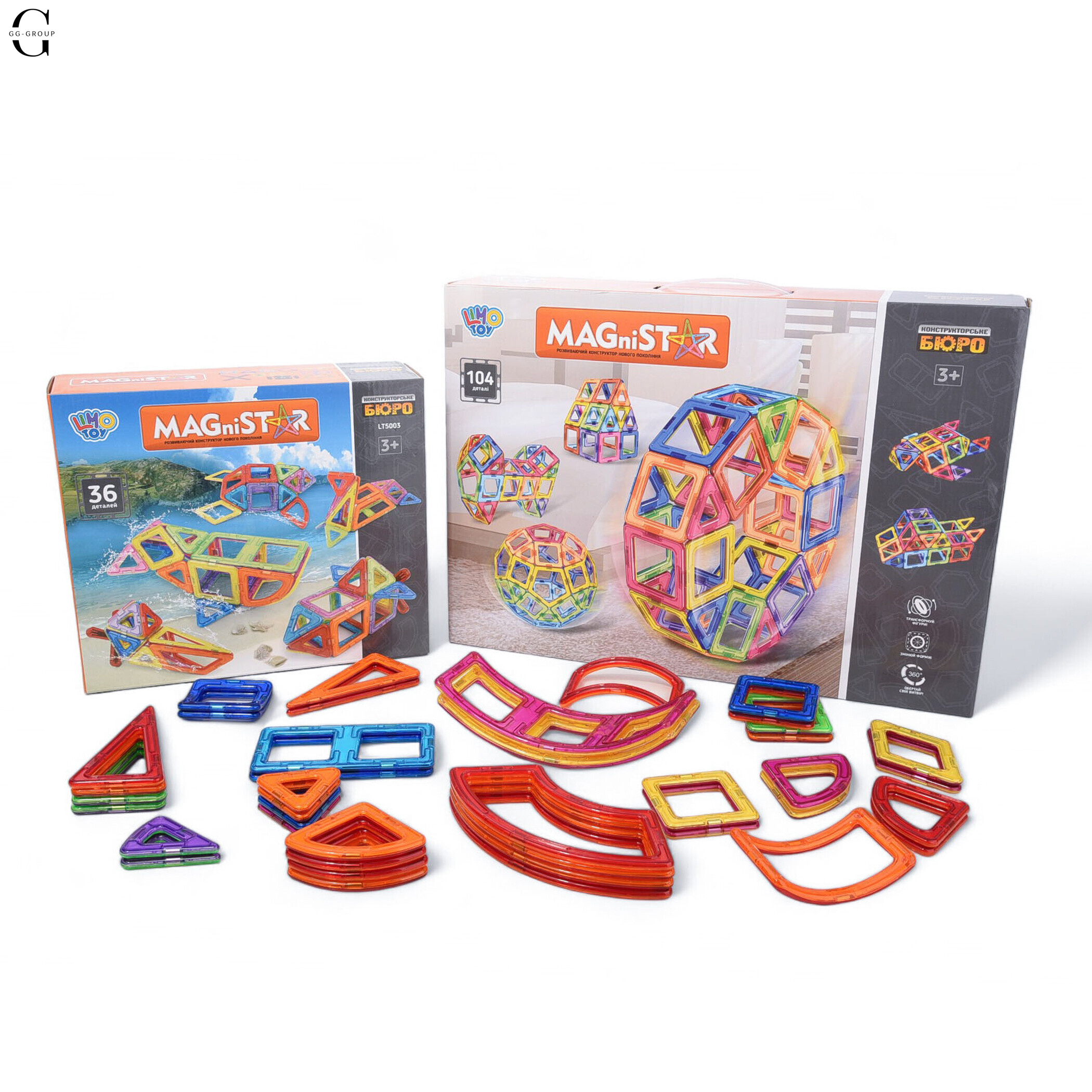 Магнитный конструктор на 124 различных деталей Magnit/Magical/LIMO TOY